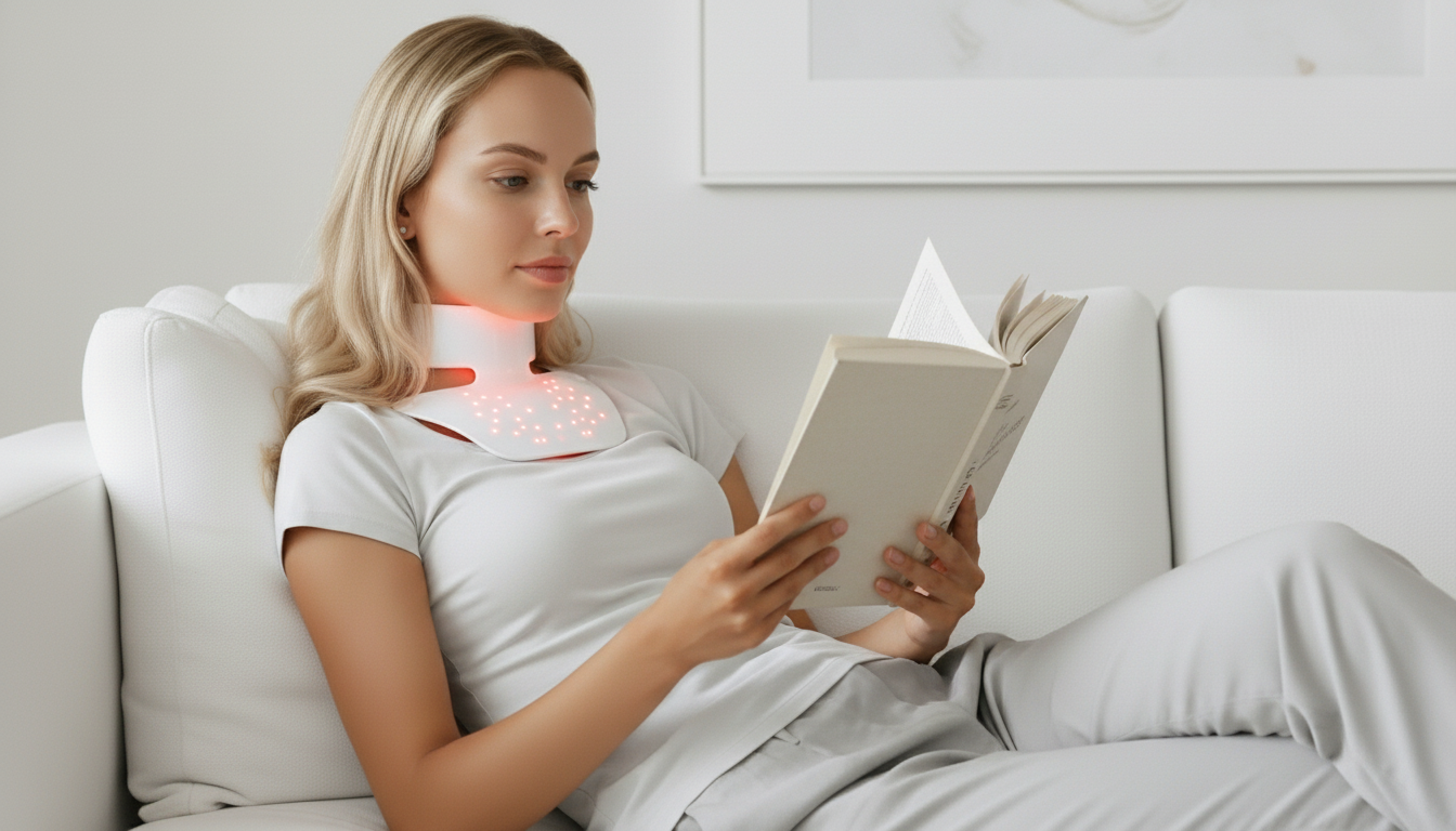 Cou & Poitrine LED Re-Gen™ — lumière rouge et bleu