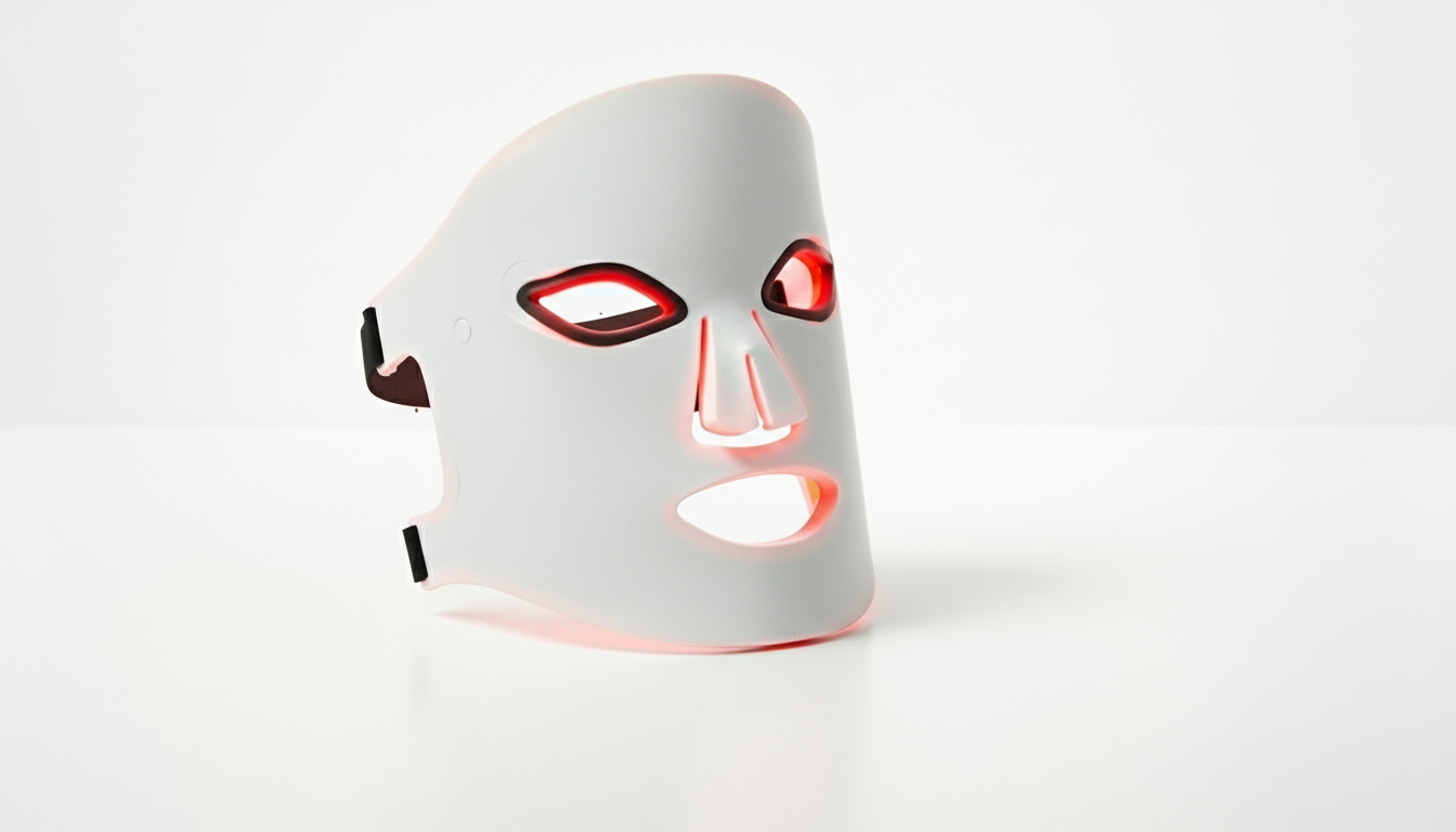 Masque LED Re-Gen™ — visage lumière rouge et bleu