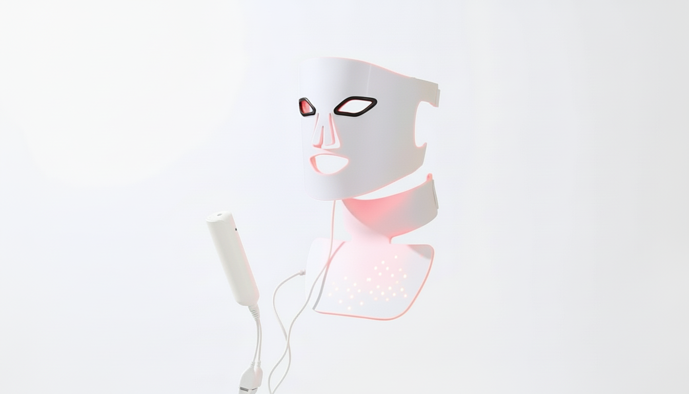 Masque LED Re-Gen™ Duo — Visage, Cou & Poitrine — lumière rouge et bleu