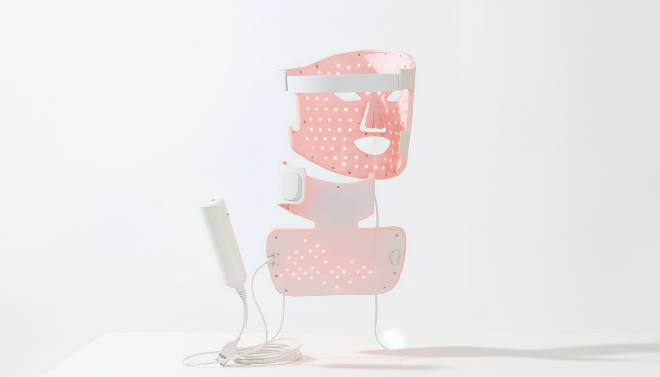 Masque LED Re-Gen™ Duo — Visage, Cou & Poitrine — lumière rouge et bleu